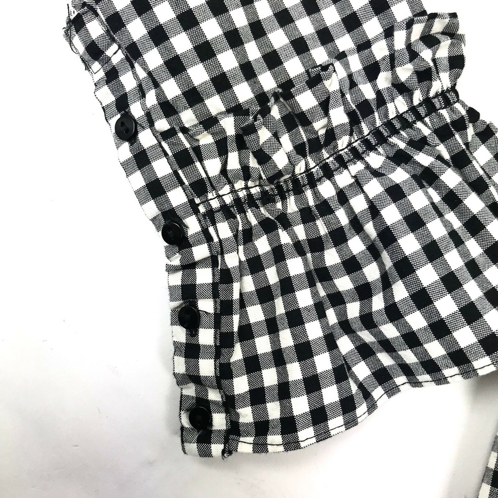 Zara Trafaluc Long Sleeve Ruffle Blouse Top Sz XS - Picture 5 of 6